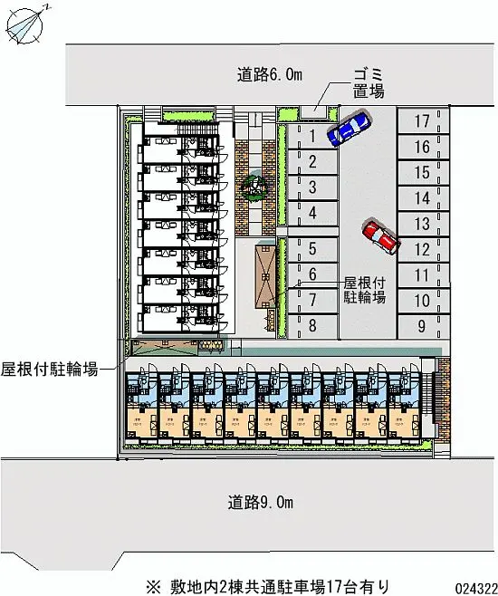 ★手数料０円★千葉市若葉区みつわ台　月極駐車場（LP）